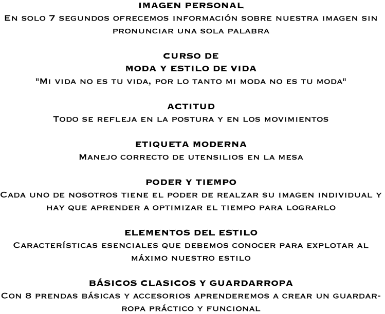 CURSO DE IMAGEN Y MODA